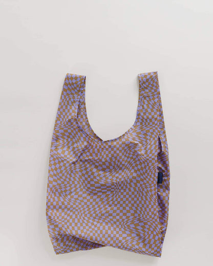 Standard Reusable Bag - Lavender Trippy Checker