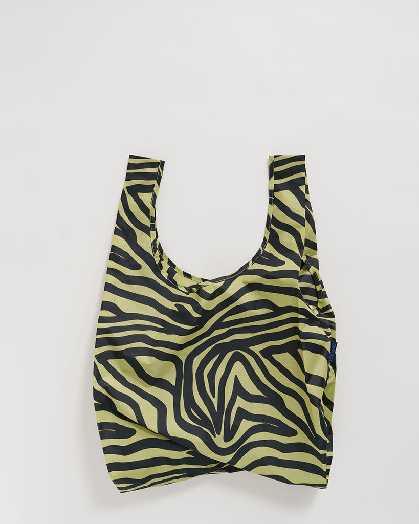 Standard Reusable Bag - Olive Zebra