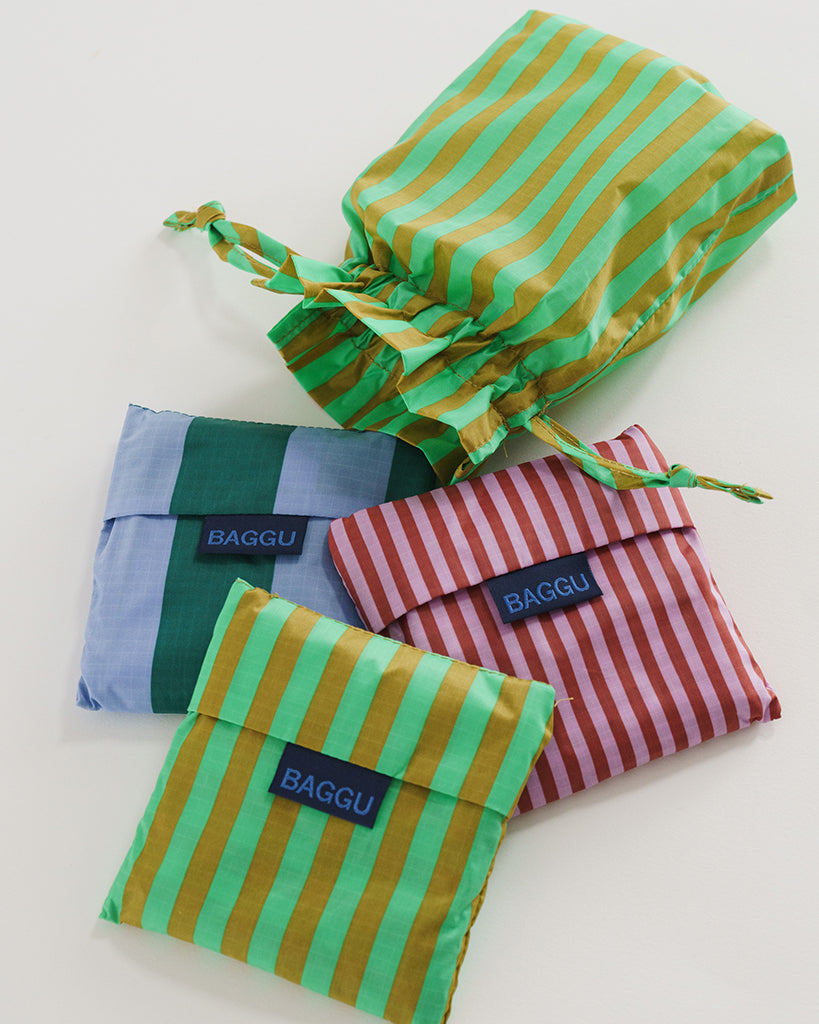 Standard Reusable Bags Set of 3 - Afternoon Stripes