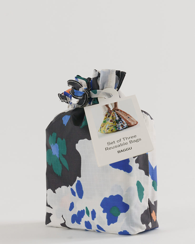 Standard Reusable Bags Set of 3 - Archive Florals
