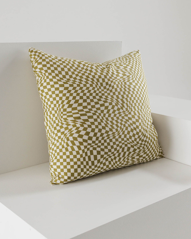 
                      
                        Throw Pillow Case - Moss Trippy Checker
                      
                    