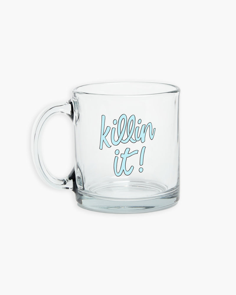 
                      
                        Glass Mug - Killin It! [PRE ORDER]
                      
                    