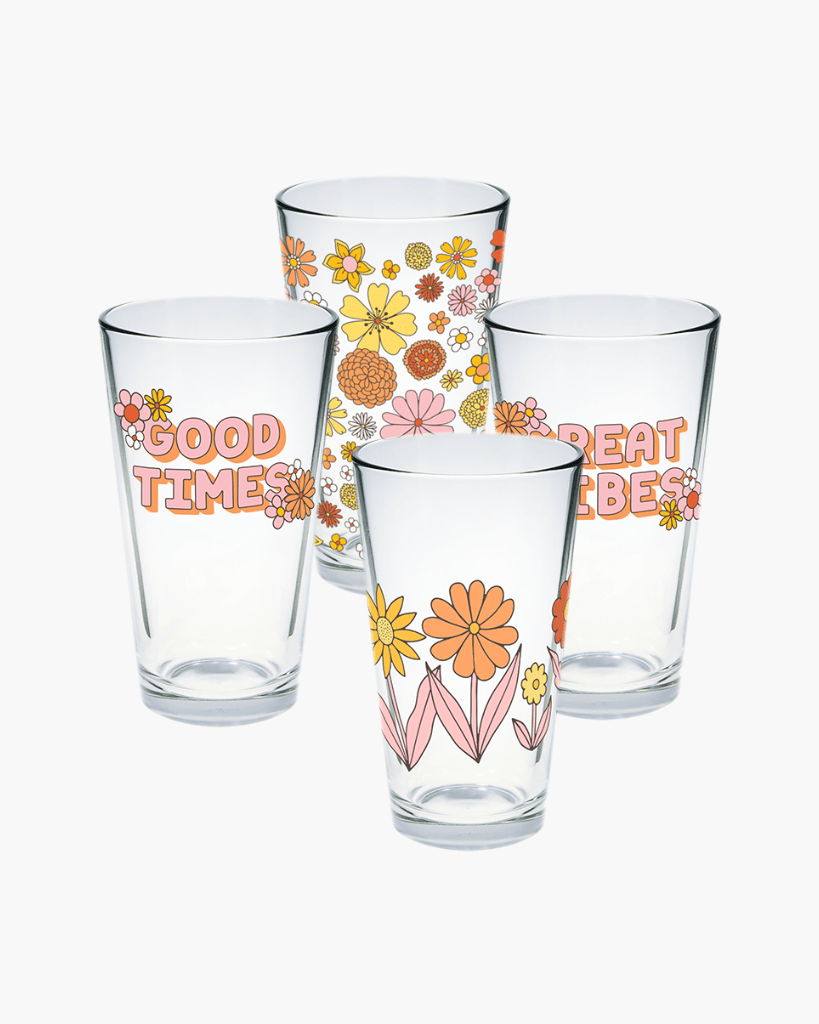 Pint Glass Set - Flower Power [PRE ORDER]
