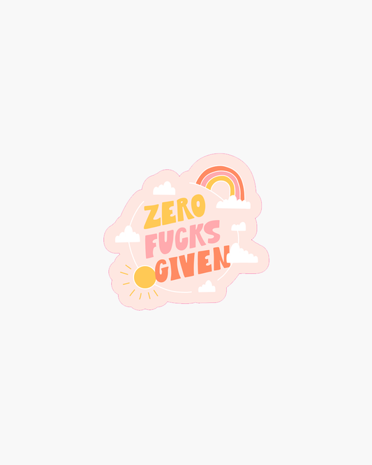 Single Sticker - Zero Fucks Given