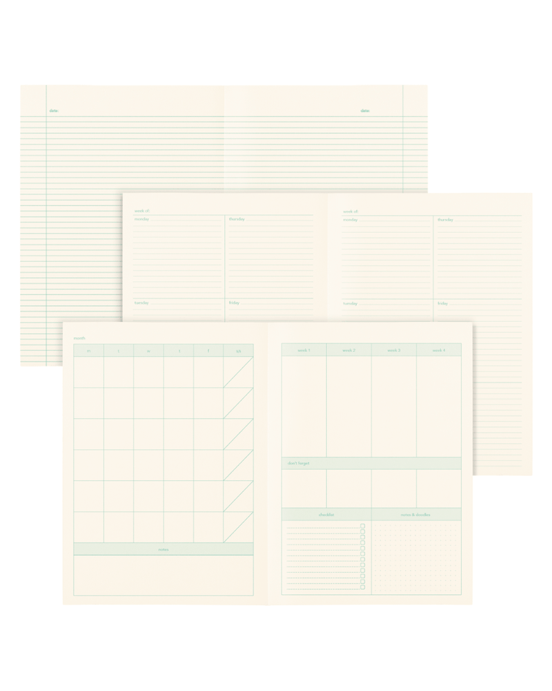 Undated Planner - Weekdays