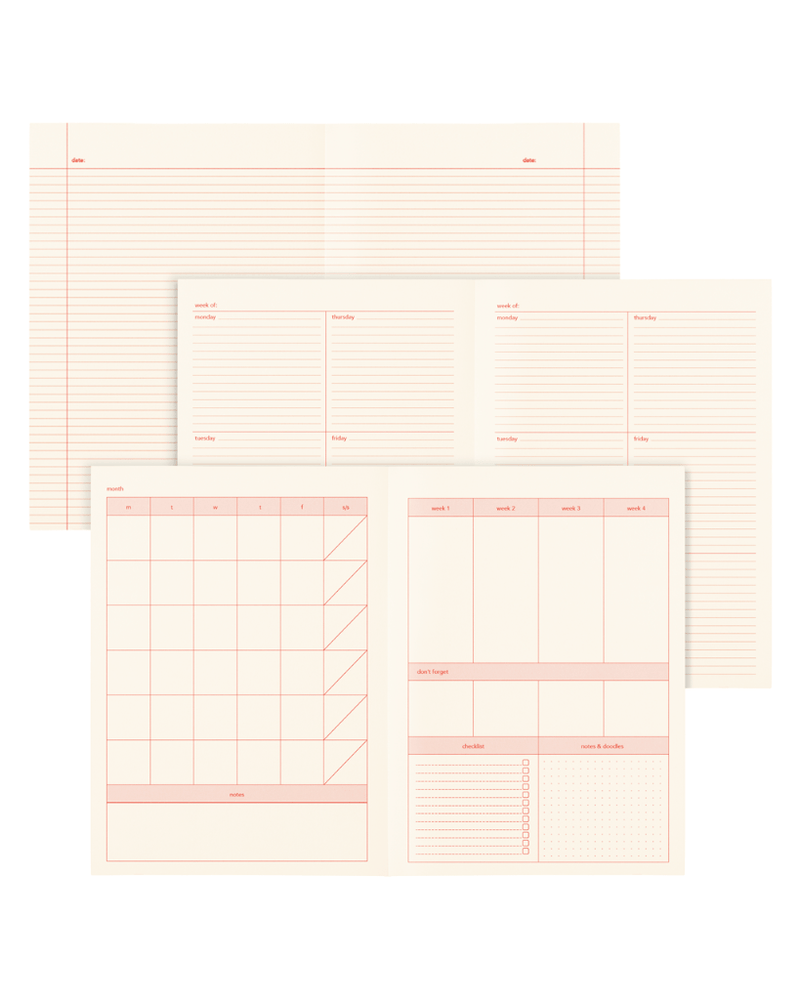 
                      
                        Undated Planner - Weekdays
                      
                    